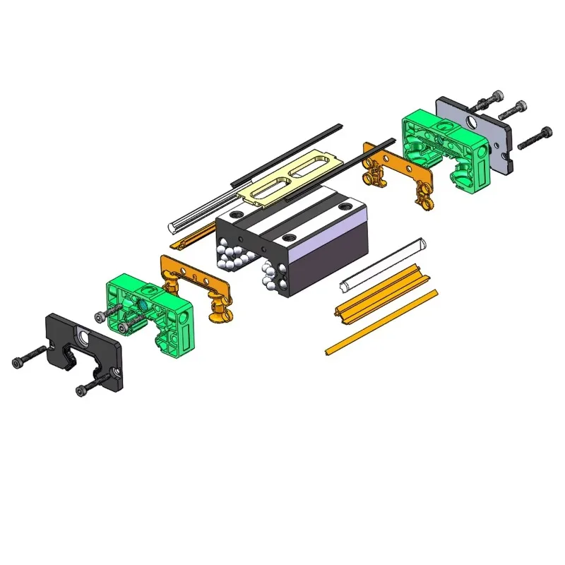 ball screw cnc linear guide blocks guid rail linear hgr20 for cnc xyz table lead screw linear actuator