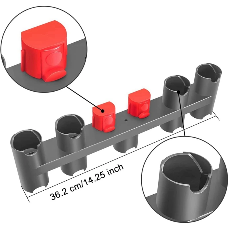 2X Holder Accessory For Dyson V7 V8 V10 V11, Docking Station Organizer For Dyson Vacuum Cleaner With 9 Storage Sockets