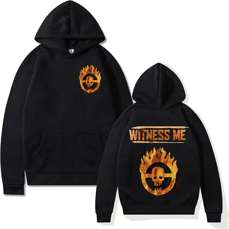 Mad Max Witness Me Hoodie Fury Road Movie Hip Hop Harajuku Autumn/Winter Sweatshirts Vintage Gothic Oversized Hoodies Streetwear