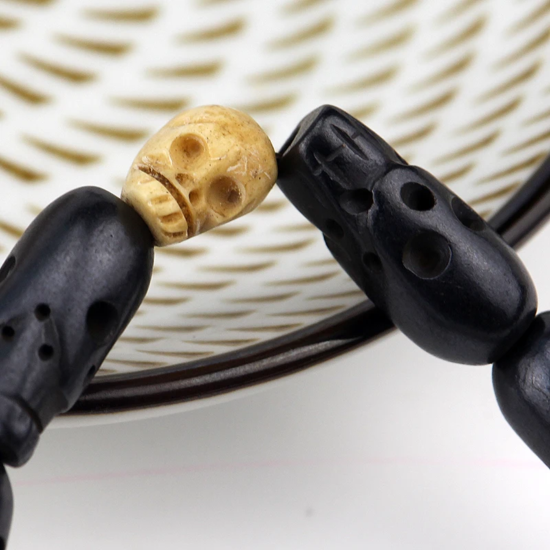 1/6pcs Movie Supernatural Dean Winchester Jensen Ackles Skull Bracelets Cosplay Accessories Replica Skull Bracelet Jewelry - view 6