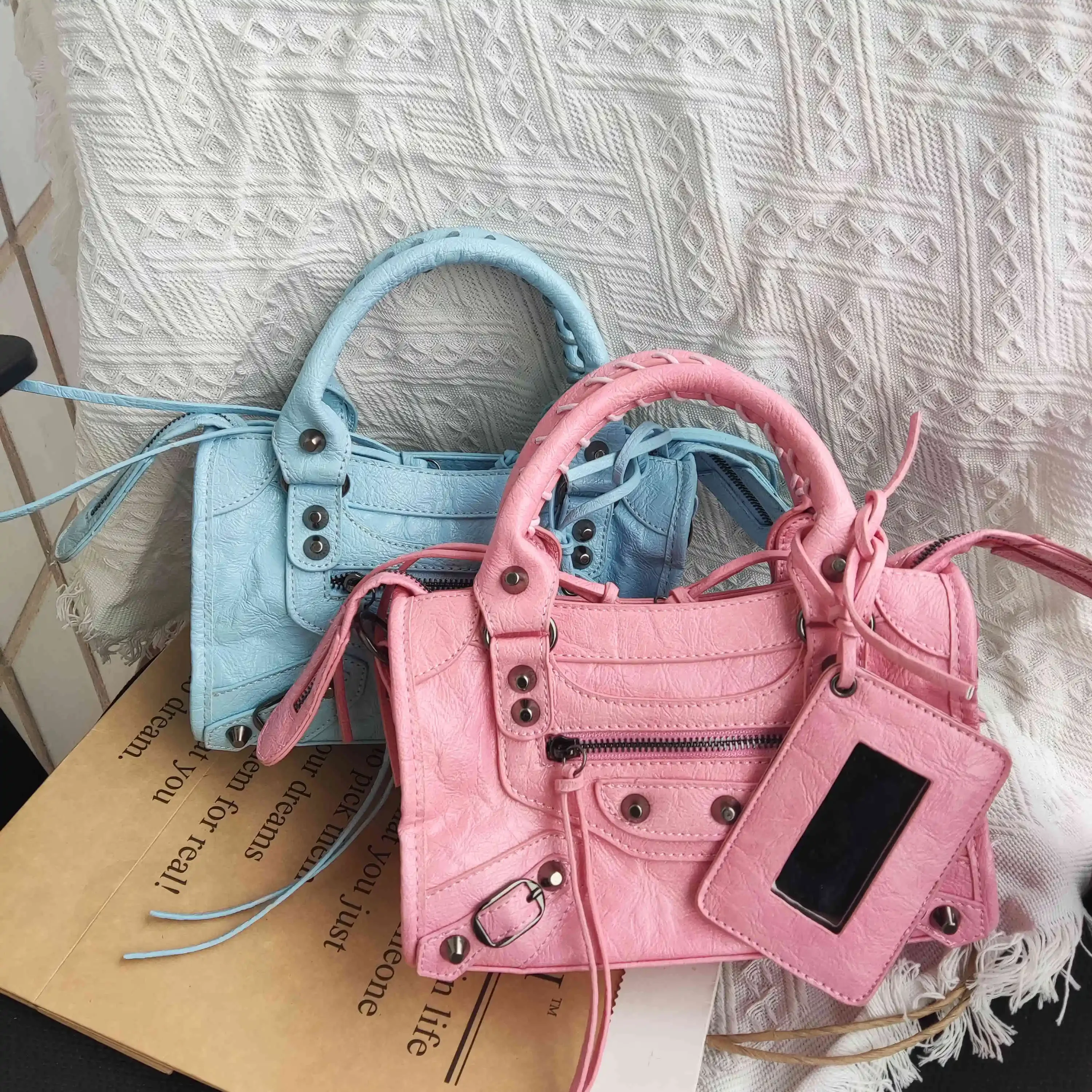 

2026 Fashion Women Handbags Motorcycle Bags Quality Tote Bag Shoulder Bags Nice