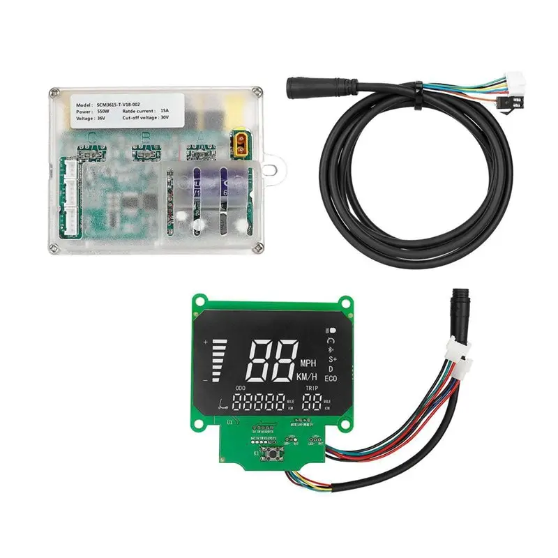 

ABLB-For JEEP Electric Scooters 36V 550W MW95 Controller Set- Single Brake, Instrument Cluster& 7-Pin Communication Cable