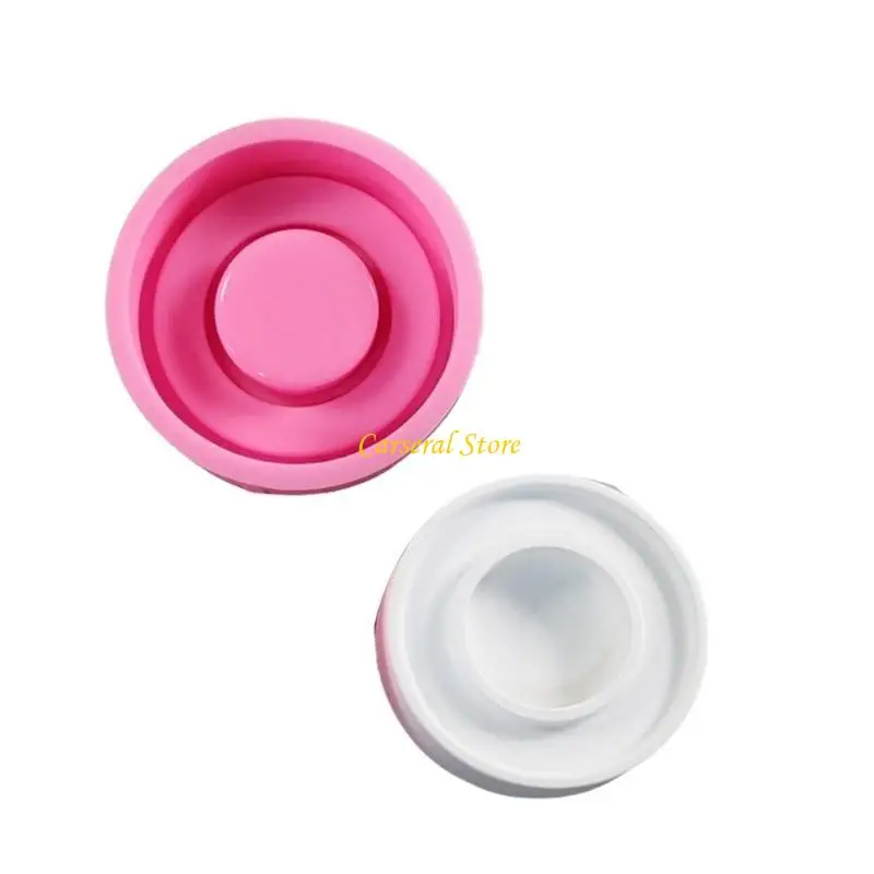 M4YF متعددة الأغراض الفنية الخواتم المزدوجة شمعة العفن مجموعة ملحقات القالب السيليكون القوي لمستلزمات مركبة الديكور المنزل