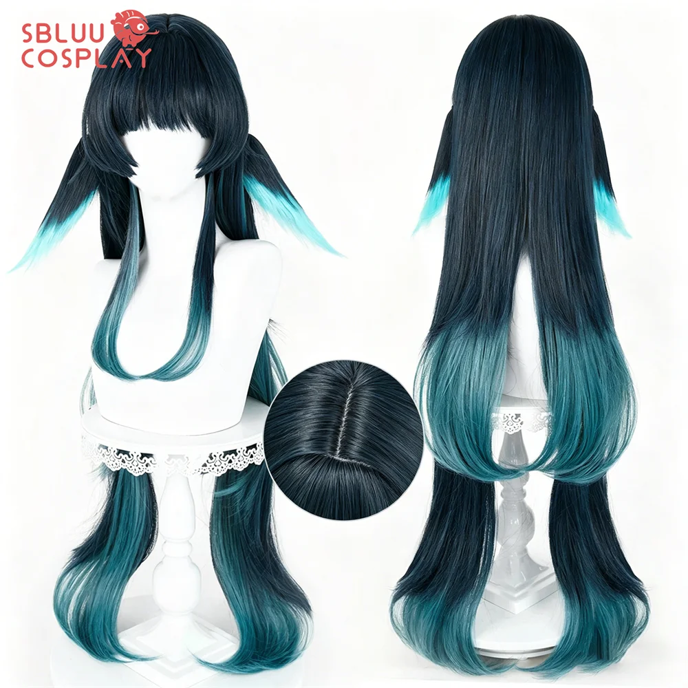 

SBluuCosplay Genshin Impact Celaeno Cosplay Wig Mix Color Heat Resistant Synthetic Halloween Accessory Game Wigs