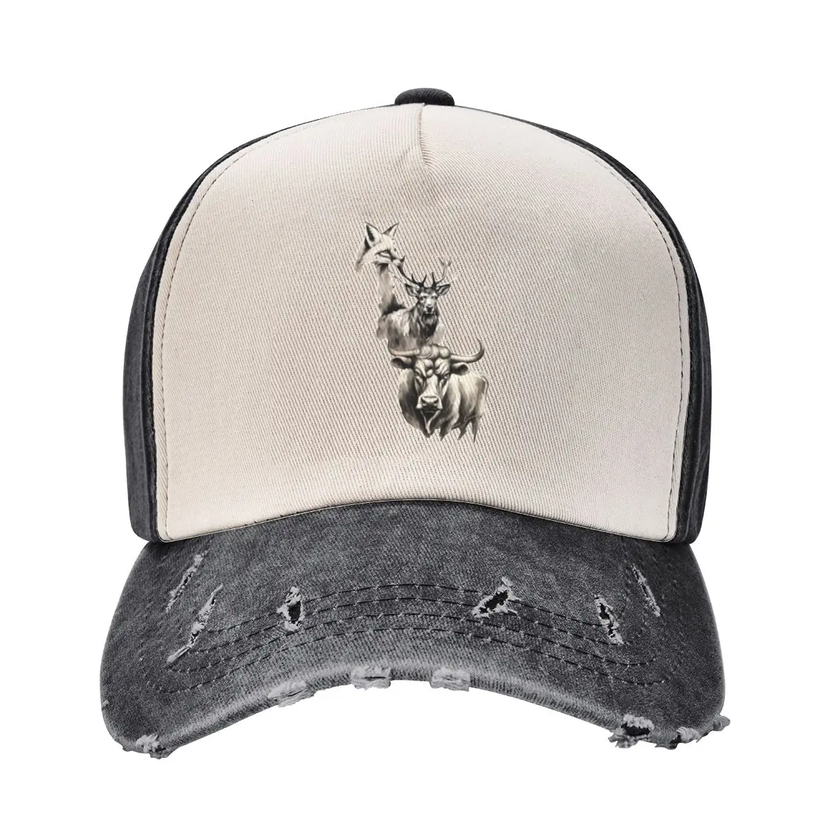 Stag Vixen and Bull Ink Baseball Cap cute Golf Hat Brand Man cap New In The Hat Luxury Woman Men's