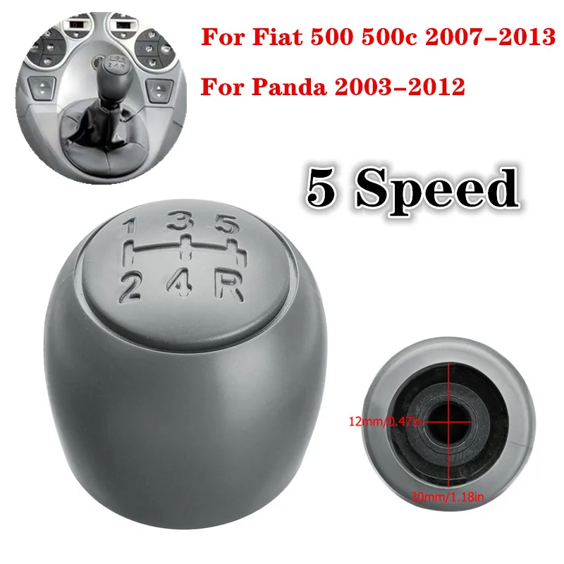 Gear Shift Knob Lever Shifter Gaiter Boot Cover Collar For Fiat 500 500c 2007-2013 for Panda 2003-2012