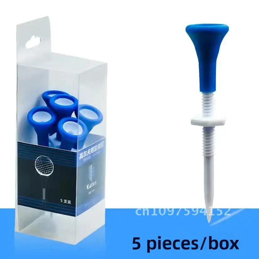 

New Golf Tee with Manual Adjustable Height Plastic Ball Nail Head Design Ball Protection Single Foot Golf Tee