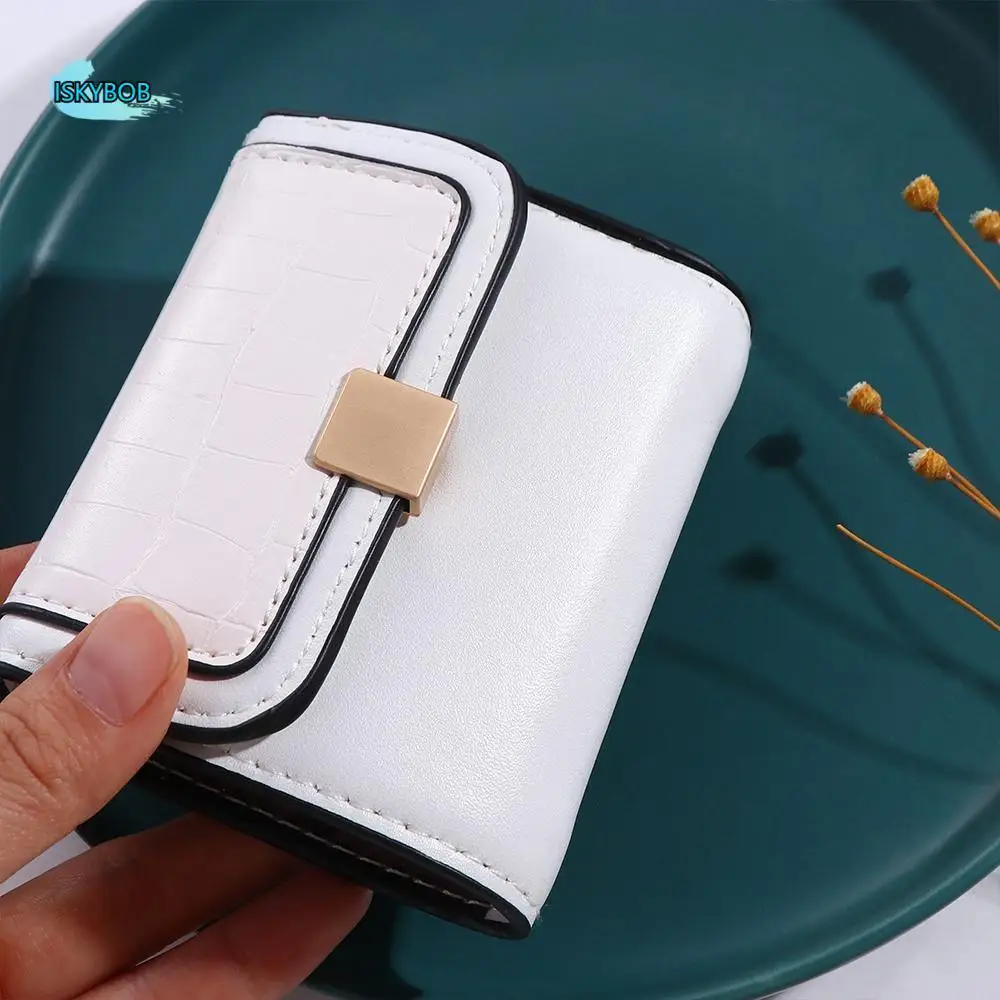 

Simple PU Female Coin Purse Multi-functional Women Men Business Card Holder Money Clip Wallet Hasp Card Bag Leather Wallet