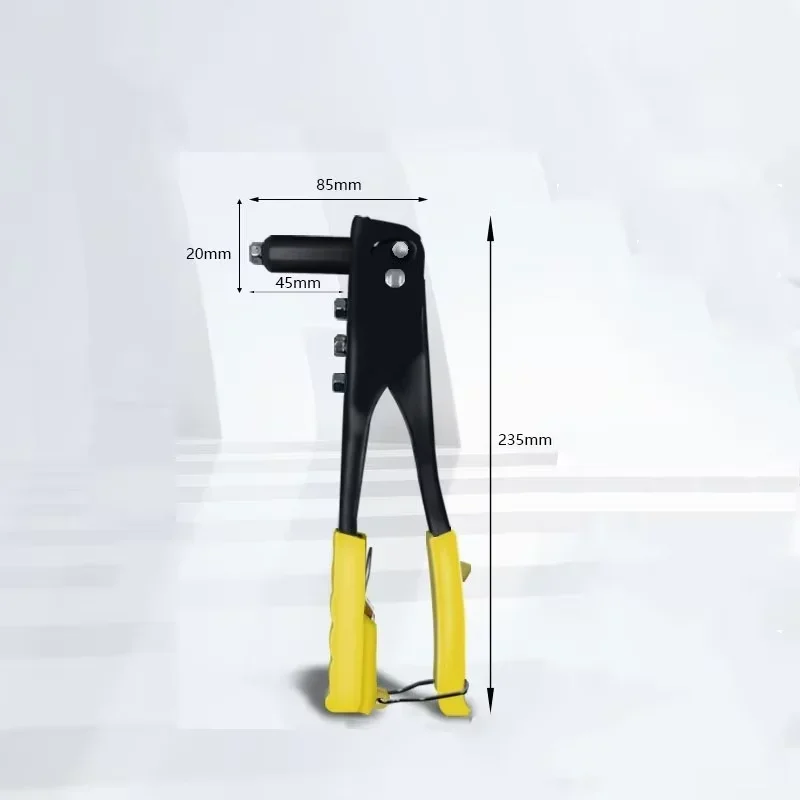 Pistola Rivettatrice Manuale Professionale Antiruggine in Metallo Rimovibile Anticorrosione Fai-da-te per Metallo e Settore Automobilistico