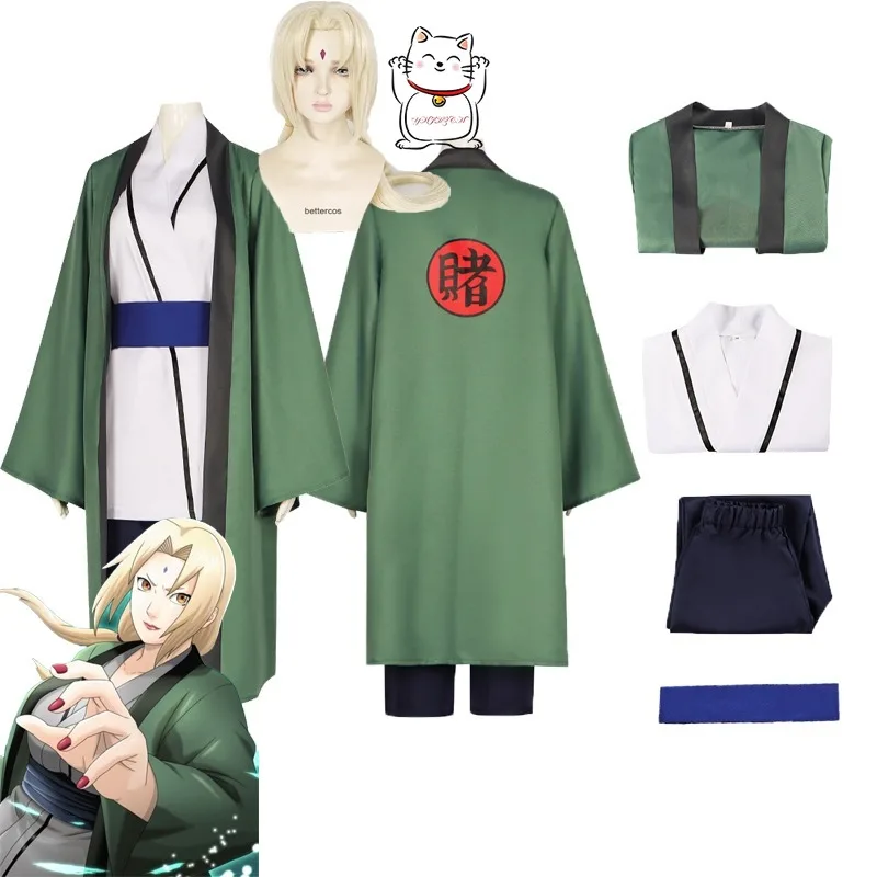 

Новый костюм для косплея Тунаде (Бабушки Тунаде) из аниме: парик, японское кимоно для женщин, набор для Хэллоуина и карнавала, мужской комплект для ролевых игр