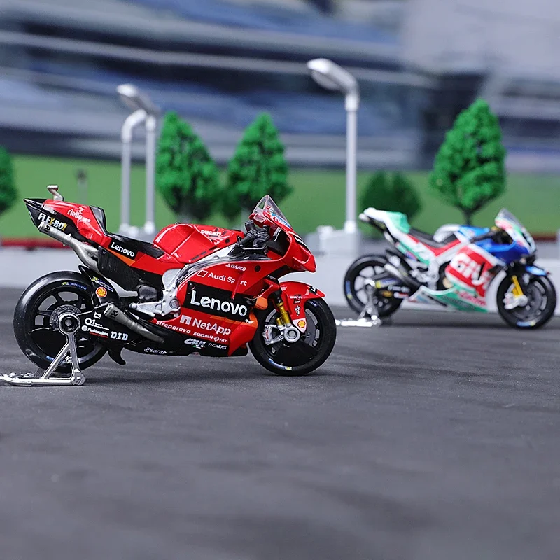 Maisto 1:18 nuevo 2023 Ducati Lenovo Team 1 Campeón de Bagnaia Moto GP Racing aleación de fundición a presión motocicleta modelo colección regalo juguete