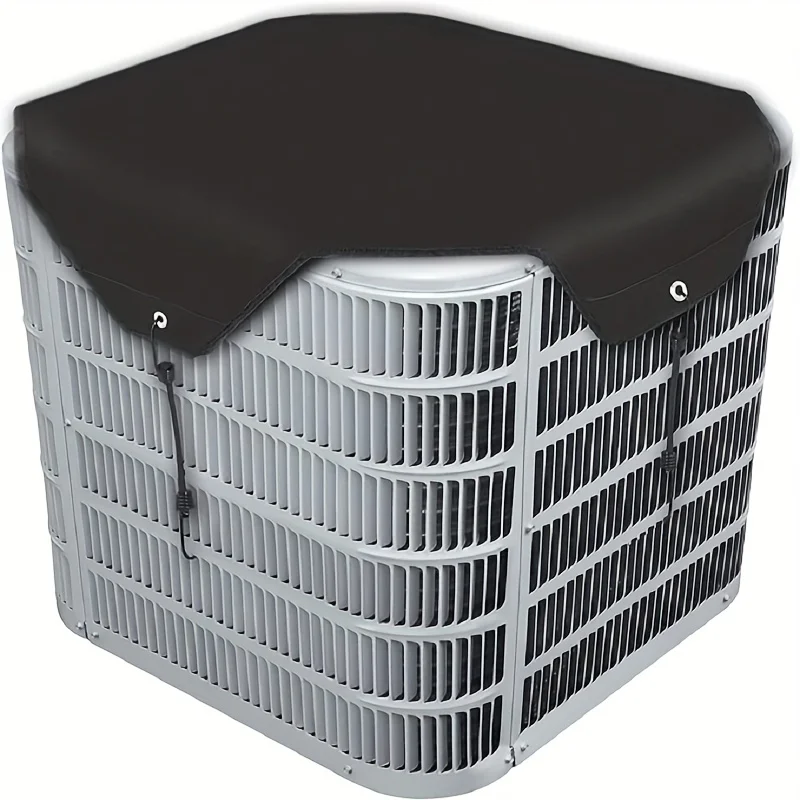 Heavy-Duty Waterproof Air Conditioner Cover - Outdoor AC Protector with Elastic Fasteners for Winter Condenser & Heat Pump