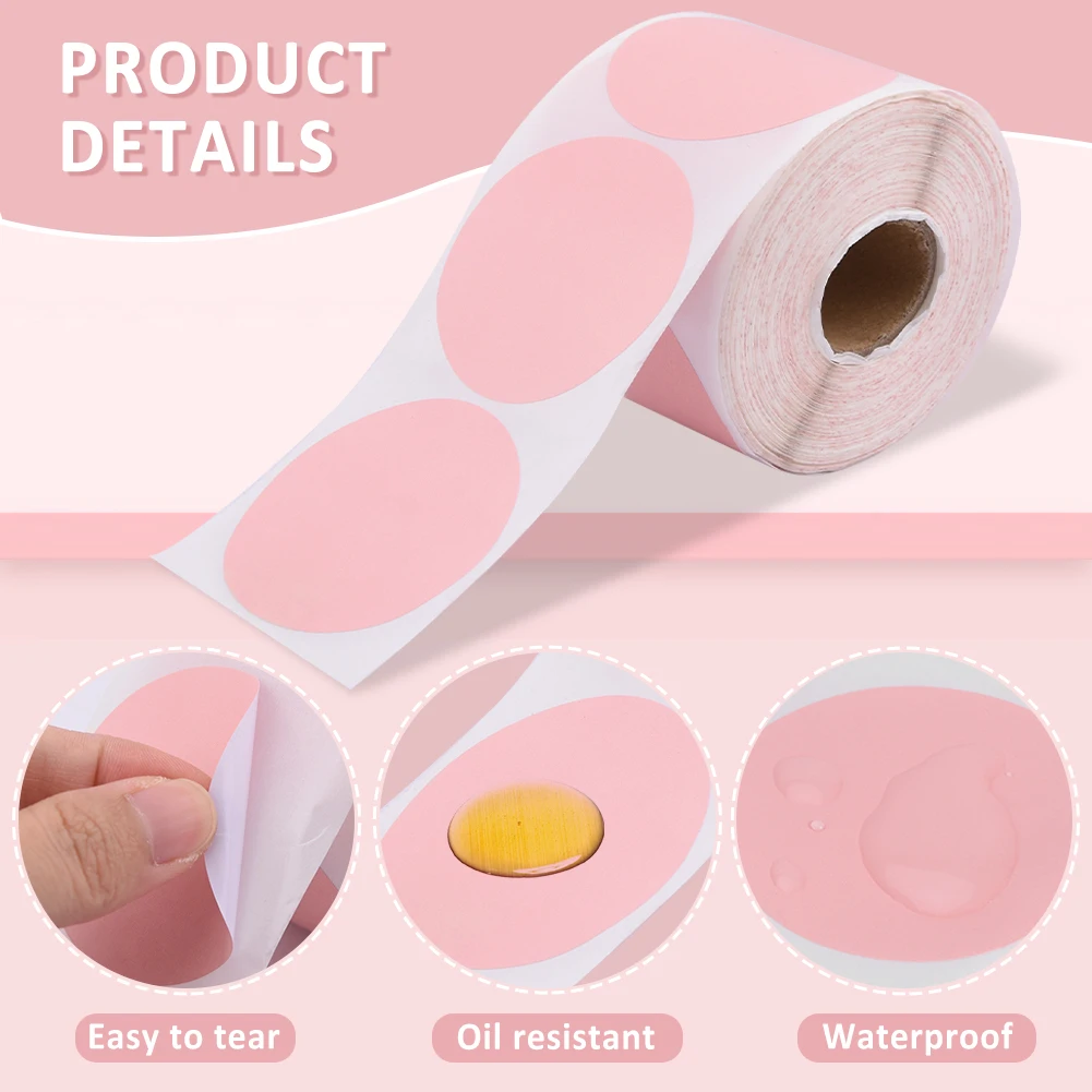 Impresora de etiquetas de papel impermeable a prueba de aceite, 500 piezas, 50mm, multiusos, frascos de botellas, impresión en blanco, etiqueta térmica, clasificación de letreros