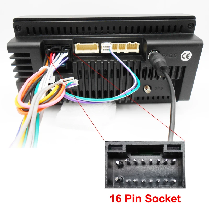 Жгут проводов для автомобильного радио, 16-контактный штекер, гнездовой разъем Quadlock, система Android, Головной блок, RCA Кабельный адаптер для Audi A3 8P A4 TT