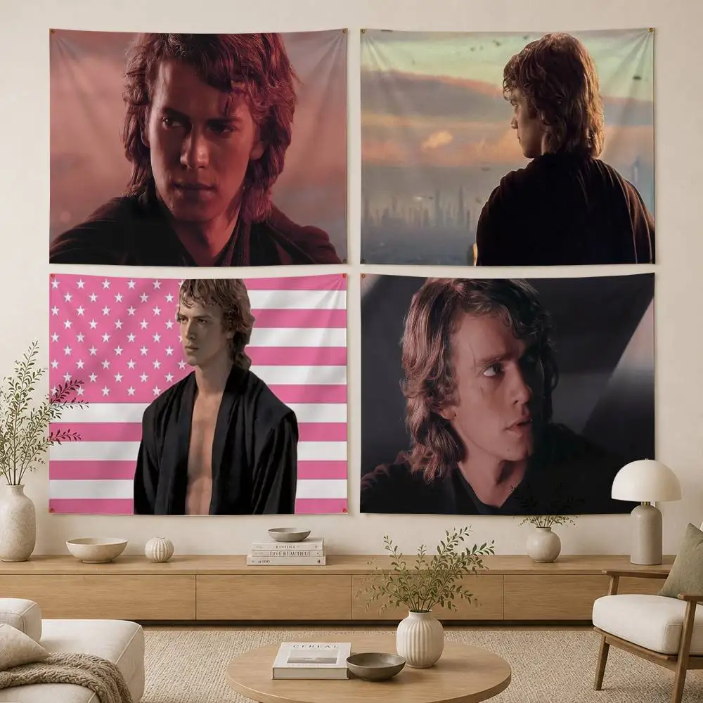 A-Anakin Movie S-Skywalker Flag Digital Printing Banner for Garage Wall Out Door Decoration