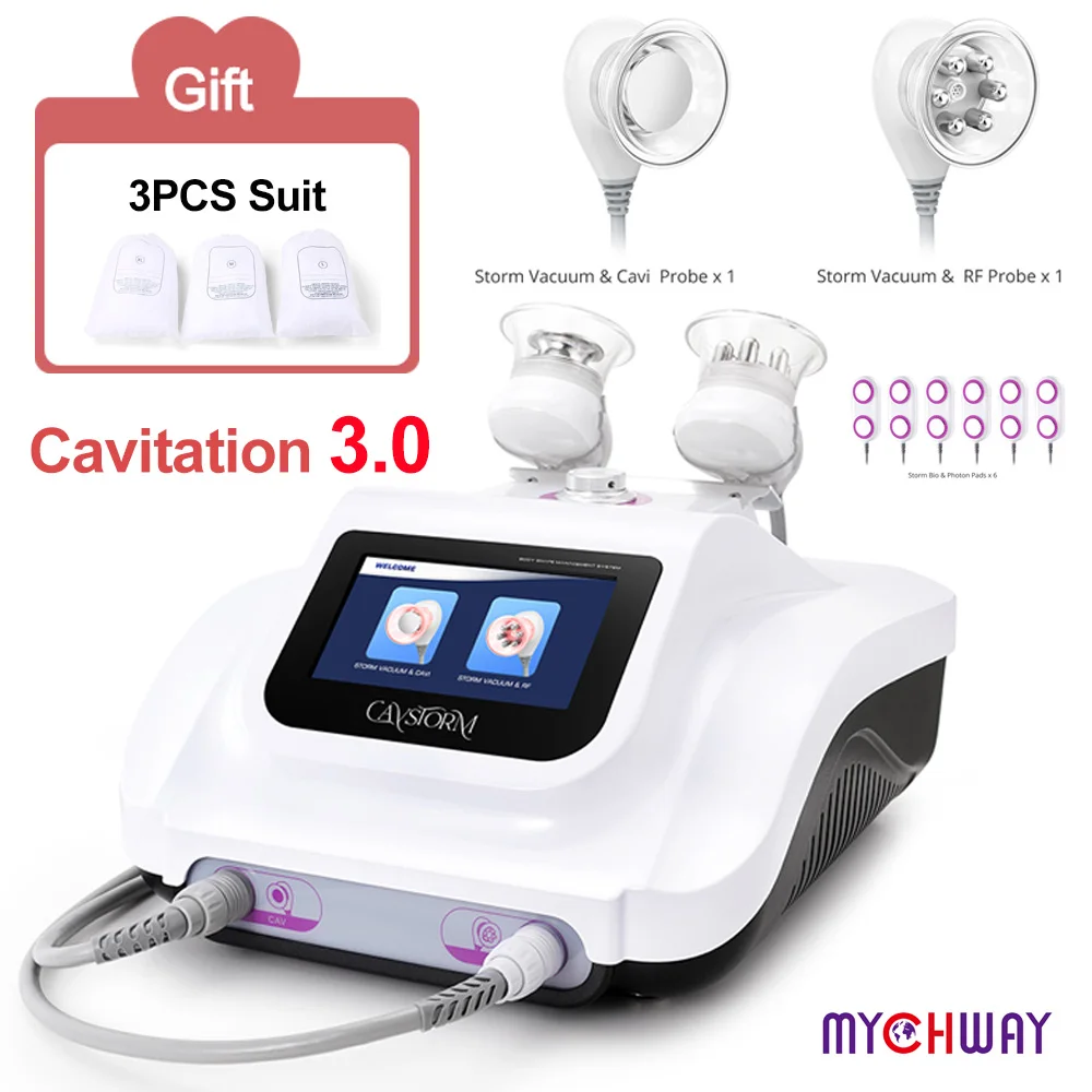 CaVstorm 40k Vacuum Cavitation 3.0 RF Removal Clear Cups Fat Shaping Cellulite Reduce Skin Care For Spa Beauty Machine