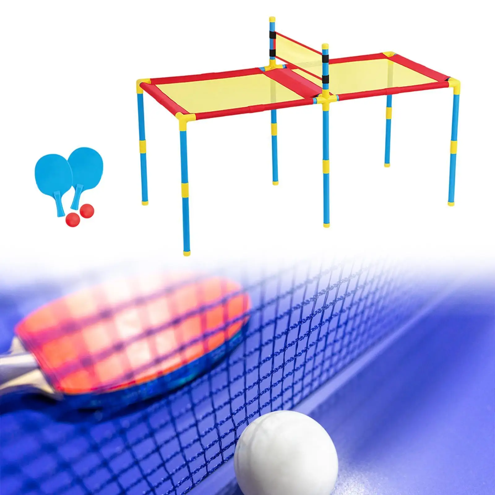 Giochi per famiglie Tavolo da ping pong Portatile Coordinazione occhio-mano Allenamento Giocattolo interattivo Set da gioco da ping pong per bambini