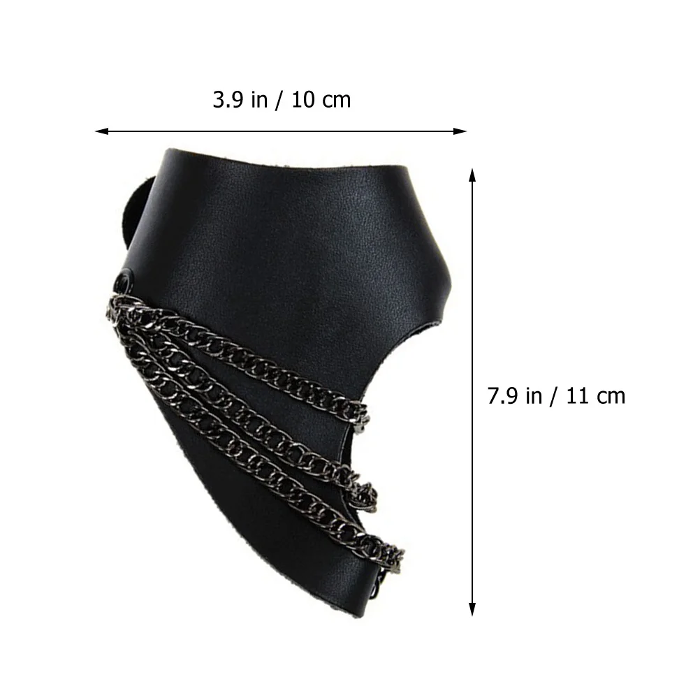 

Gothic Rivet Fingerless Design Women's Stylish Wristband Accessory for Festival Nightclub Dance Costume Wear