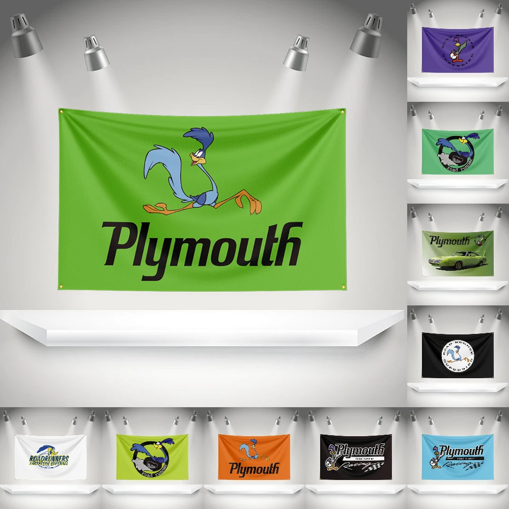 THE P-Plymouth S-Superbird Car Flag Banner  Polyester HD Printing Exhibition, Racing, Car Fans, Porch, Garage Decor