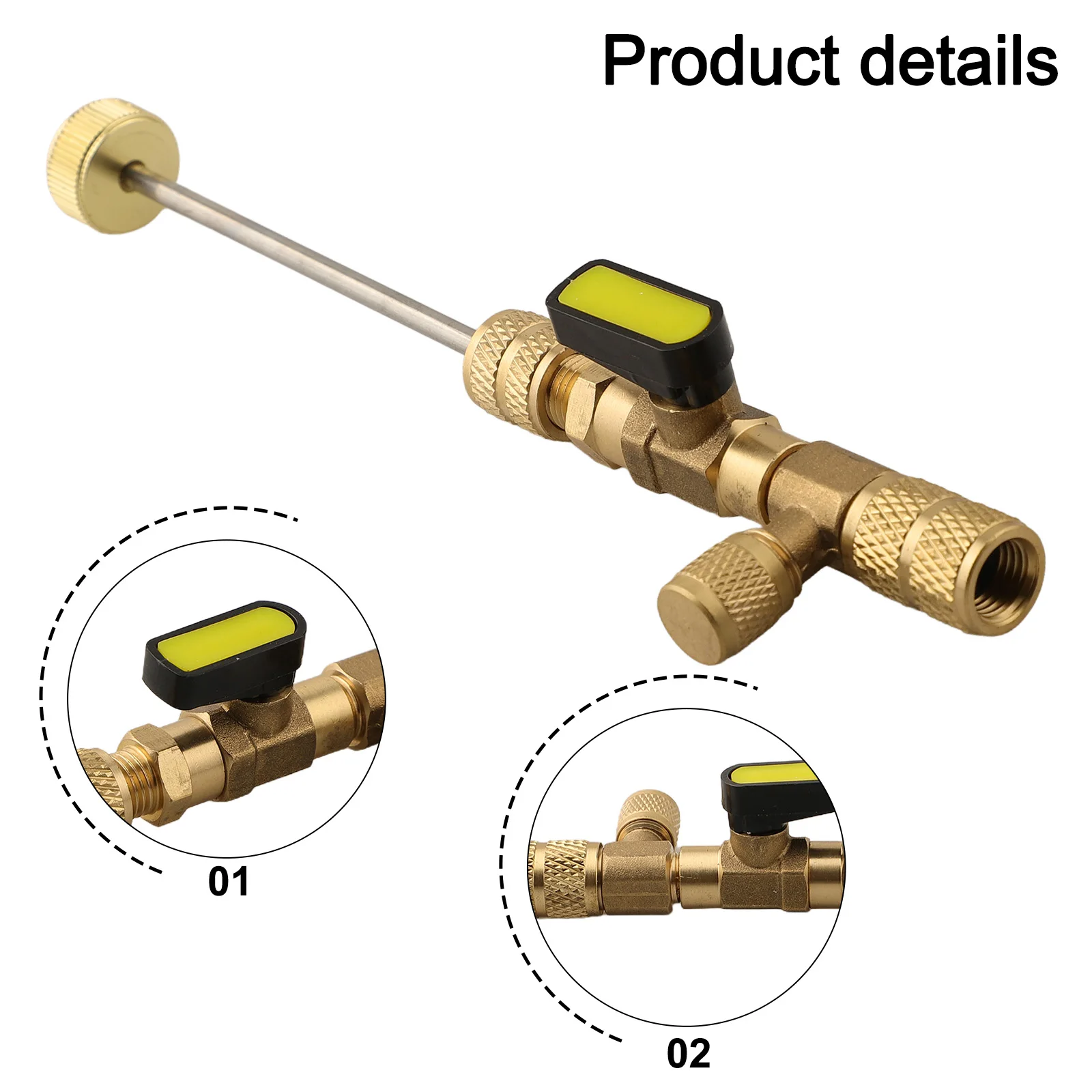 1 4 for sae To 5 16 for sae Installation Tool Copper Material HVAC Valve Tool For HVAC Maintenance For Air Conditioning