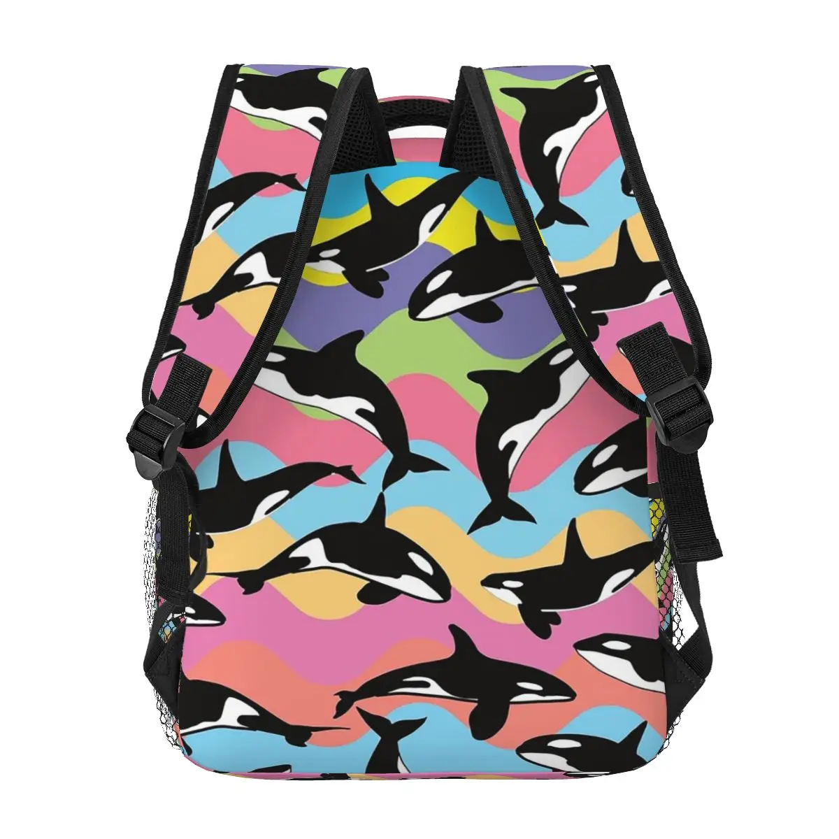 Orca Killer Whale Backpacks Boys Girls Bookbag Students School Bags Cartoon Laptop Rucksack Shoulder Bag Large Capacity