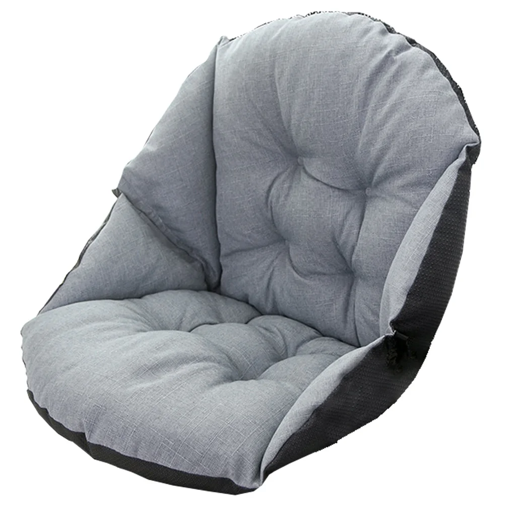 سميكة كرسي داعم للفقرات القطنية وسادة رمادي شتاء دافئ وسادة للمقعد للمنزل مكتب غرفة نوم غرفة المعيشة ديكور مسند الظهر العملي