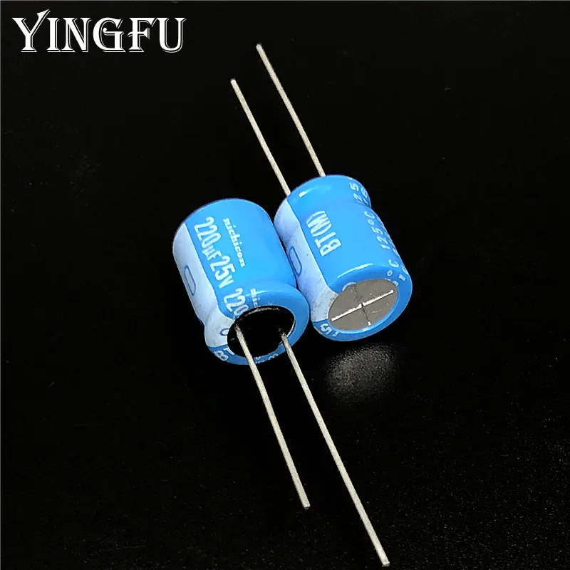 220uF 25V NICHICON BT Series 10x12.5mm High reliable 25V220uF Aluminum Electrolytic capacitor 125 degree 25v220 uF