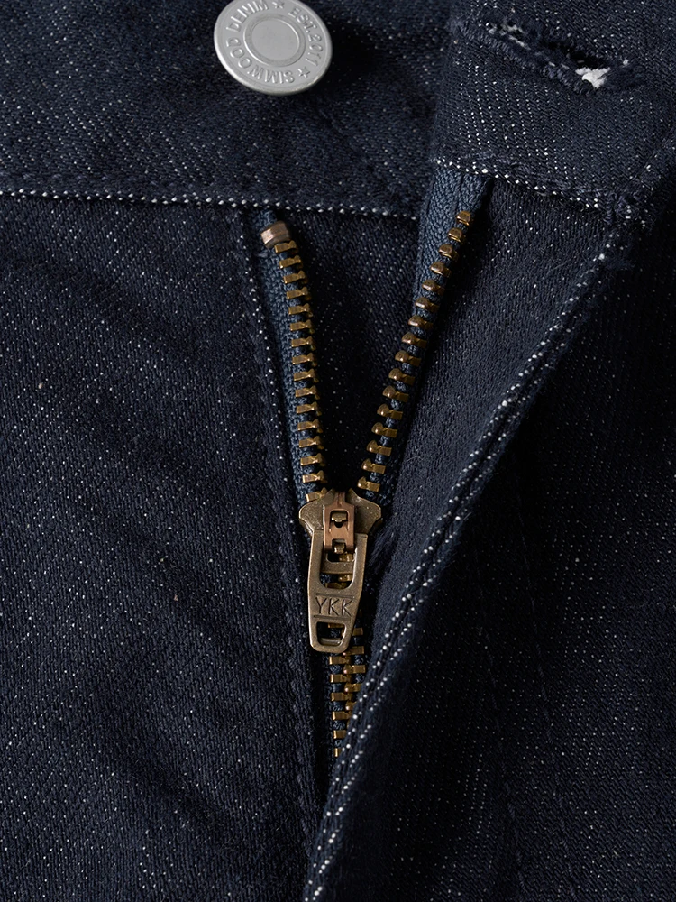 SIMWOOD 2025 ฤดูใบไม้ร่วงใหม่สไตล์กระโปรง 12.5oz ผ้า Super หลวมกางเกงยีนส์ PLUS ขนาดสีเดิม DENIM กางเกง