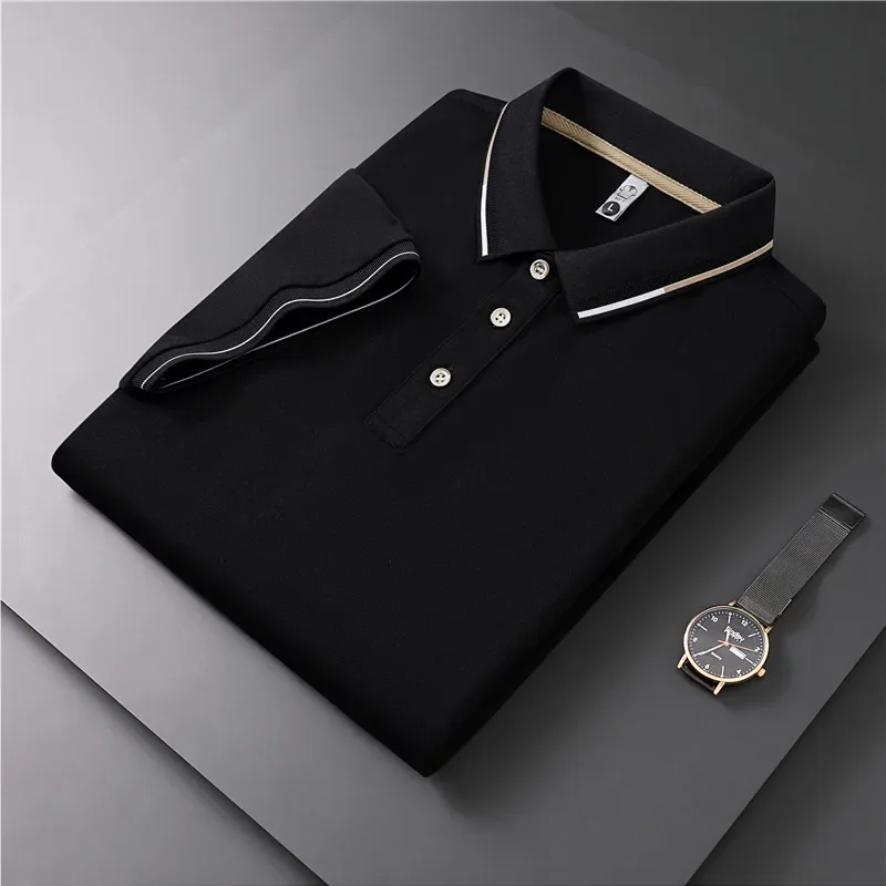 High End  Polo Shirt Men\'s Short Level High Quality Cotton  Tops Summer New Fashion Men Clothing