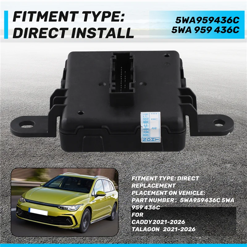 

AUTO 5WA959436C Car Keyless Kessy Module For VW MQB EVO Platfrom Golf MK8 For A3 8Y For Skoda One Key Start 5WA 959 436C