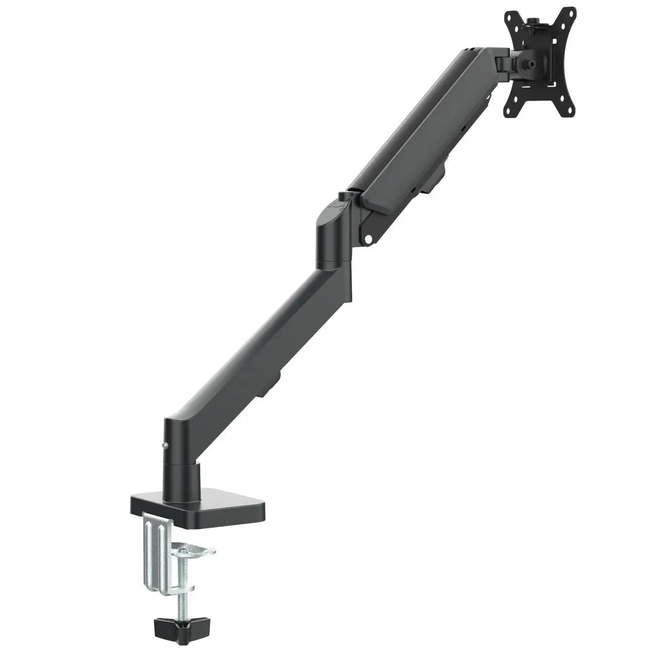 economic single-arm gas spring monitor bracket Adjustable table clip Perforated dual-purpose computer screen bracket