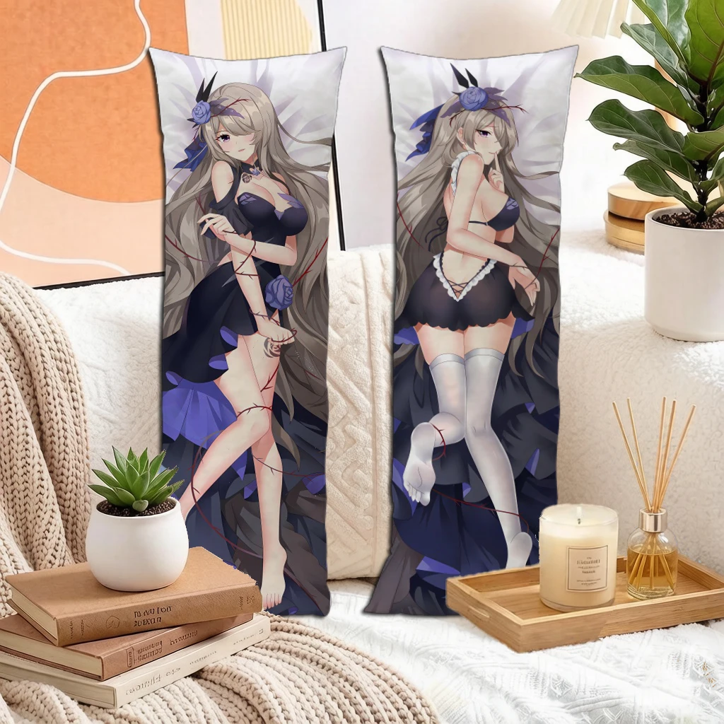 Anime Game Girl Dakimakura Cover Double Sided Extra Long Body Pillowcase Peach Skin 2way Home Decor Gift