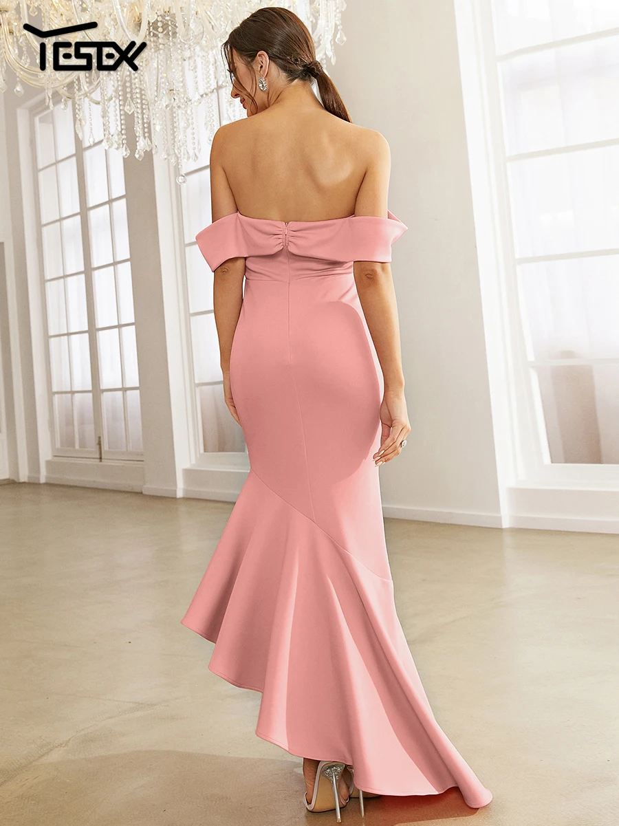 Yesexy – robe de soirée élégante, épaules dénudées, coupe asymétrique, ourlet sirène, robes de fête, nouvelle collection