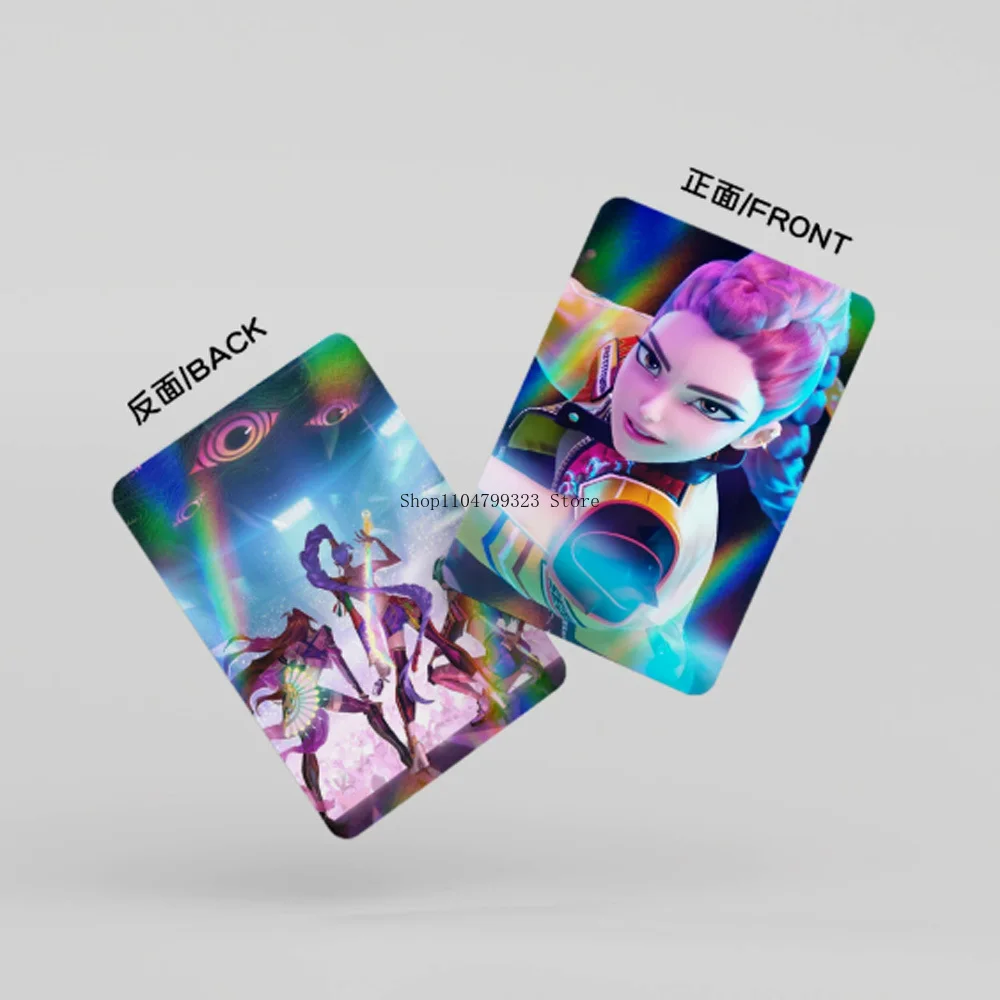 2026 Nuevo Kpop Demon Hunters 30 tarjetas laser K-POP Witch Hunt serie de dicjos animados accesorios LOMO tarjetas بيكيناساس #5