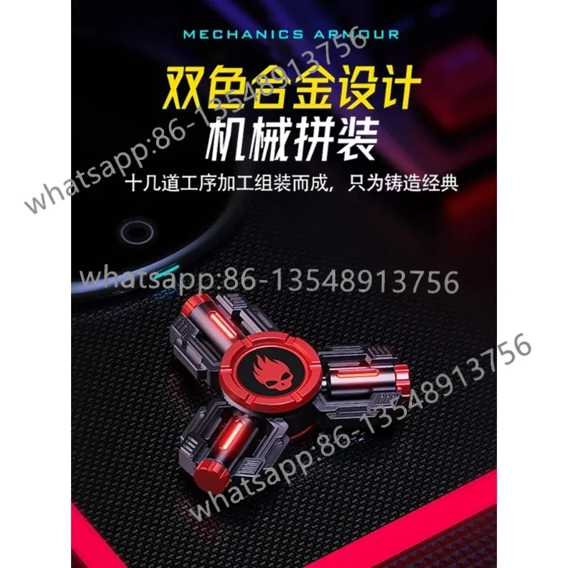 Fingertip decompression artifact gyro metal colorful edc luminous learning advanced version spot