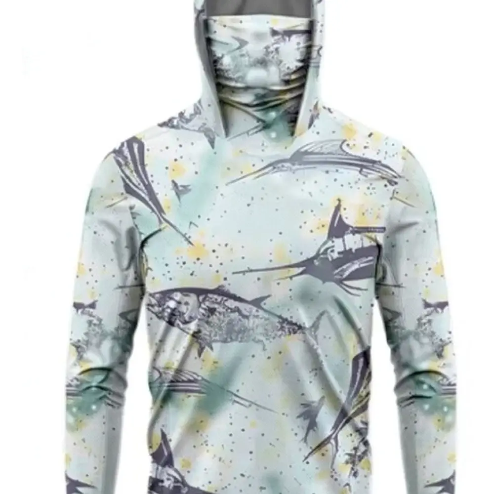 Professional Outdoor Fishing Jersey Men Long Sleeve Quick Dry Breathable Camouflage Summer Protection Apparel