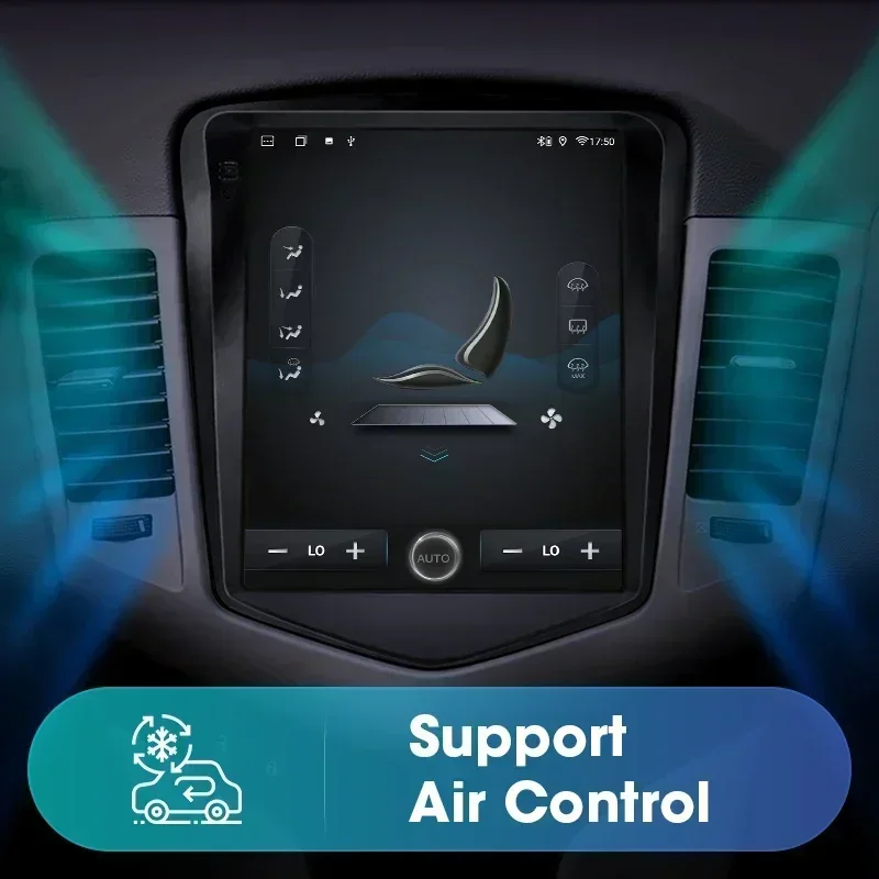 Srnubi 9.7 "راديو السيارة أندرويد لسيارة شيفروليه كروز J300 2008-2012 2Din مشغل وسائط متعددة الملاحة عبر الفيديو 4G وحدة رأس Carplay