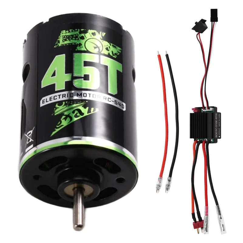 محرك ناعم AA60-540 محرك زاحف RC ESC نحى وحدة تحكم في السرعة الكهربائية BEC لسيارة RC 1/10 TRX/AXIAL/HSP