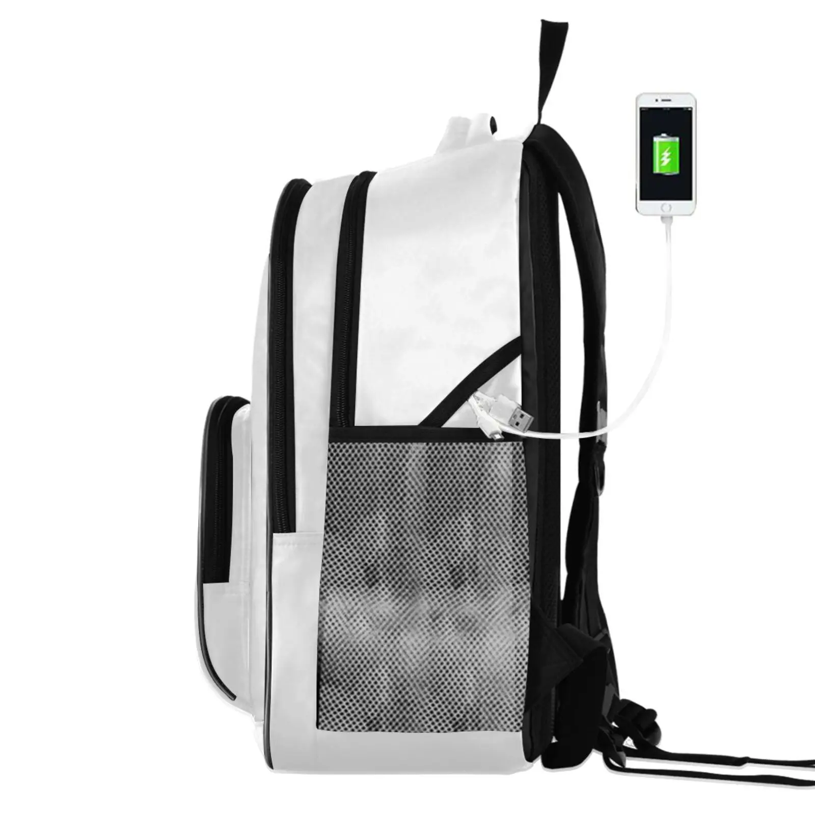 Multifunctional Backpack Men Large Capacity 15.6 Inch Laptop Backpack,Customized Image Travel Bag College Schoolbag USB Charging