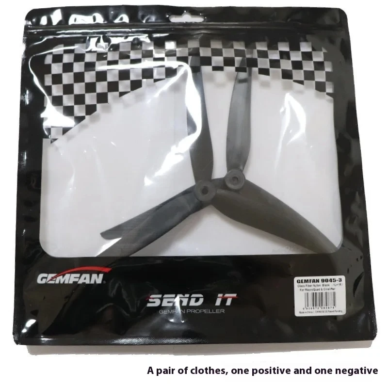 Gemfan Qianfeng 7035/8040/9045/1050/1170 3-blade Forward And Backward Propeller Fiberglass Nylon Fpv Racing Large Propeller