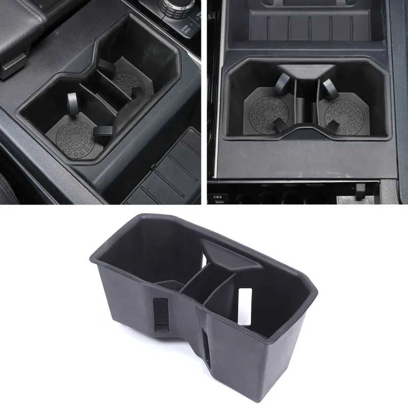 

TPE Center Console Cup Holder Protector for 2022-2023 Toyota Tundra/Sequoia (Base Model) Car Accessories