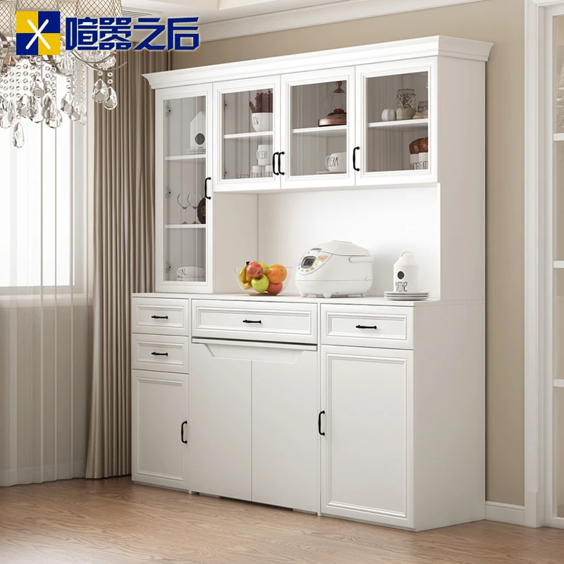 Dining Table Combination Integrated Kitchen Shrink Dining Table Dining Room Shelf High Cabinet Customization