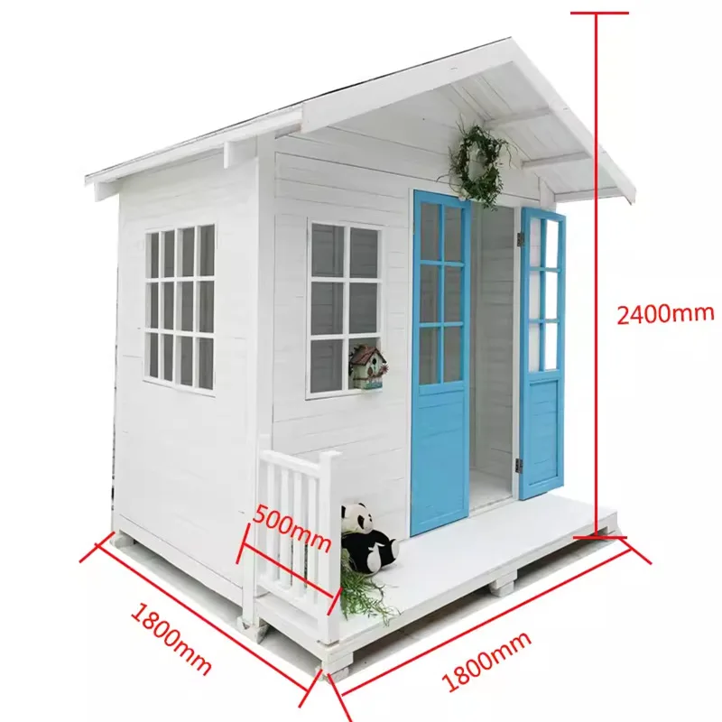 Preservative wood can live in outdoor courtyard assembly chalet New Chinese-style pavilion B & B villa Solid wood house