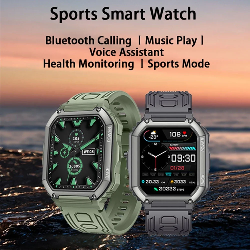 

Sports Smartwatch Bluetooth Call Smart Watch Blood Pressure Blood Oxygen Heart Rate Monitor IP67 Waterproof Sport Tracker Reloj