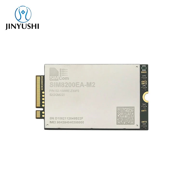 

SIMCOM SIM8200EA‐M2 S2-109WE 4-Антенный разъем 5G-модуль с USB-адаптером NR/LTE‐FDD/LTE‐TDD/HSPA+ M.2 R15 NSA/SA Sub‐6G