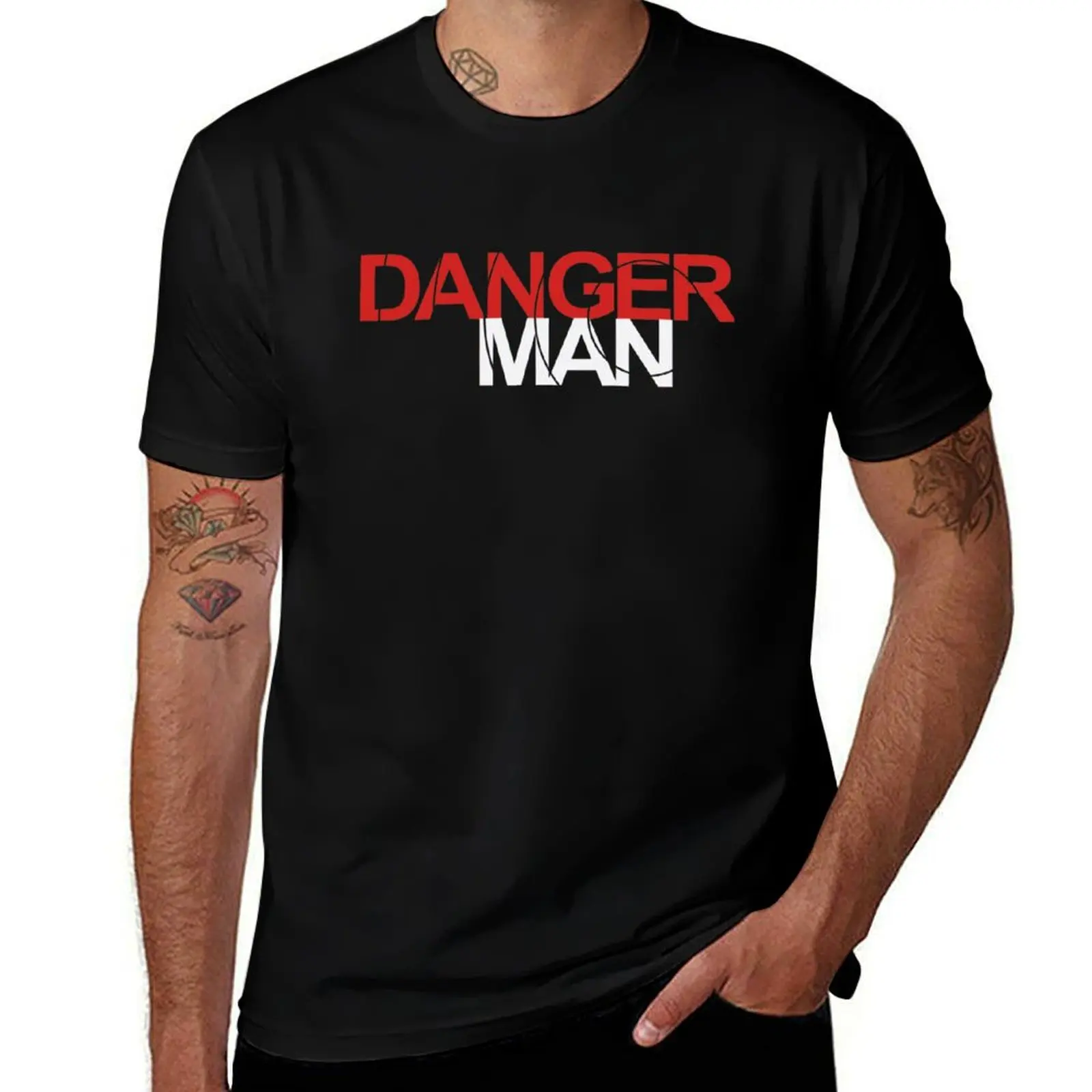 Danger Man - Classic 60s Telly T-Shirt oversized graphic tee sublime fruit of the loom mens t shirts