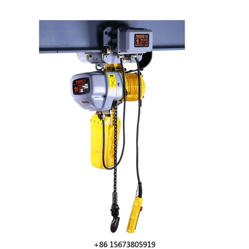 Chenli 0.5t 1.5ton 2 Ton 5t 7.5 Ton 220V 380V 50HZ Electric Chain Hoist With Trolley