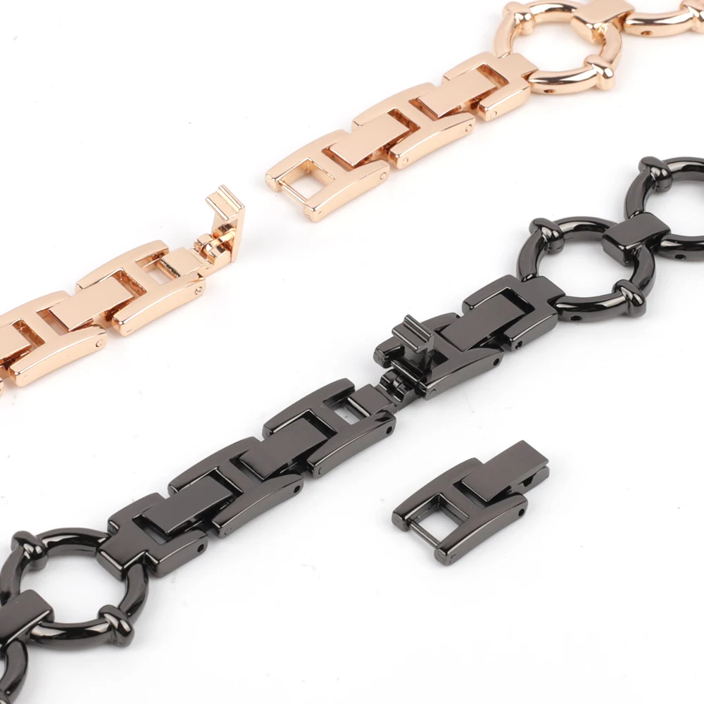 Steel Strap for Watch Band Chain 45mm 42mm 44mm Women Metal Bracelet for Series 7 6 se 5 4 3 41mm 38mm 40mm Correa