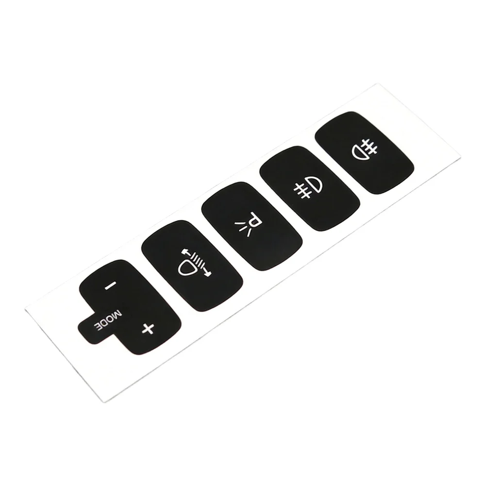 Vinyl Button Overlay Sticker Compatible with For Fiat For Croma 2005 2006 2007 2008 2009 2010 2011 Fog Light Controls