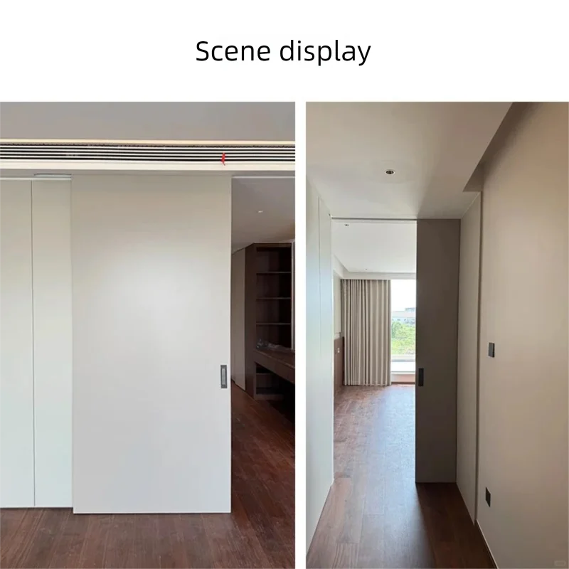 باب شبح غير مرئي غير مرئي من الأرض إلى السقف باب خشبي للمطبخ والحمام باب منزلق غير مطروق